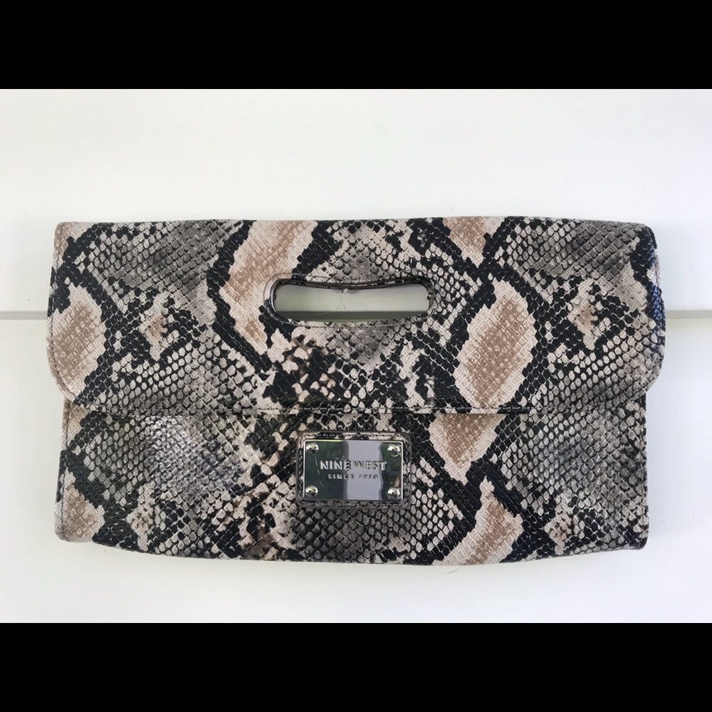 Nine West Snake Skin Clutch